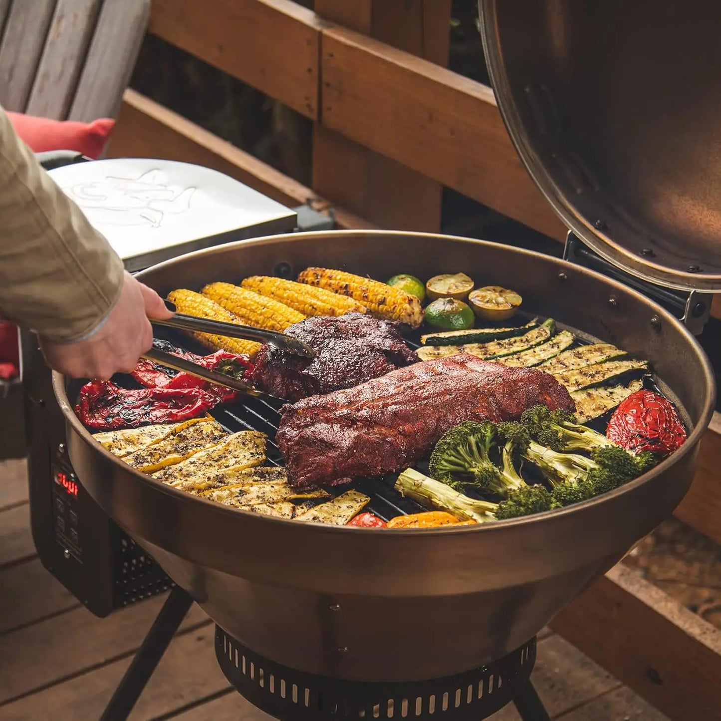 Pellet Grill RT-B380 Bullseye, BBQ, Outdoor, and Electric Pellet Smoker Grill, Electric Smokers, Uses 100% Wood, Customized