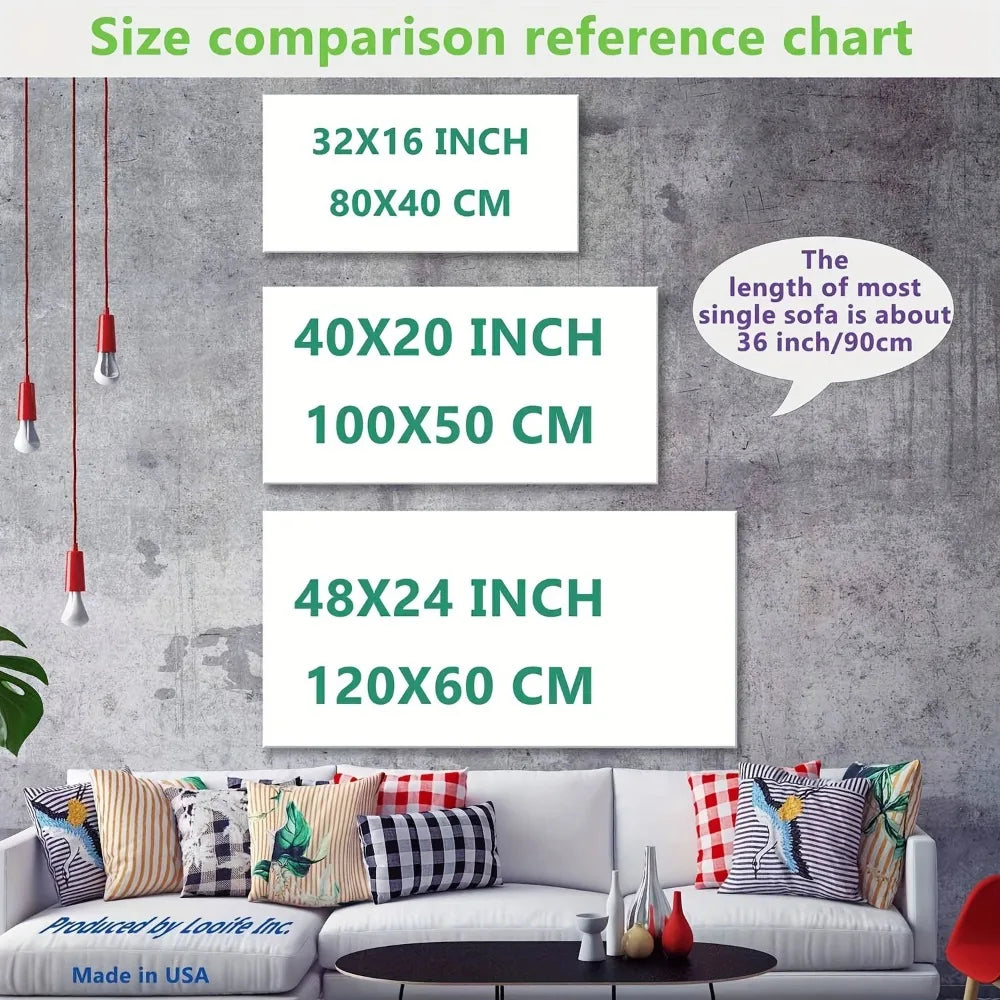 African Sunset Abstract Canvas Wall Art Modern Decorative Poster