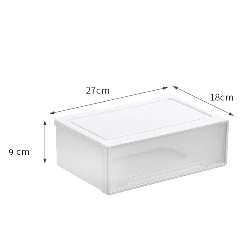 Stackable Quilt Storage Drawer Organizer Plastic Box For Wardrobe Closet