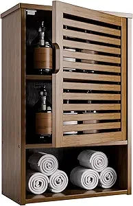 Medicine Cabinet Wall Hanging With Adjustable Shelf Over Toilet
