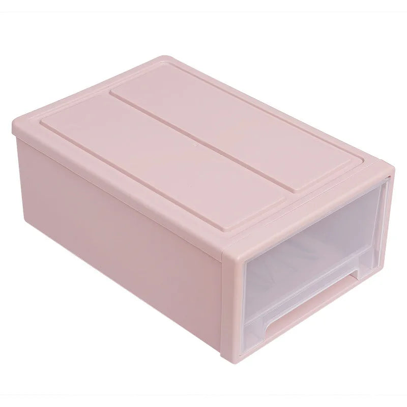 Stackable Quilt Storage Drawer Organizer Plastic Box For Wardrobe Closet
