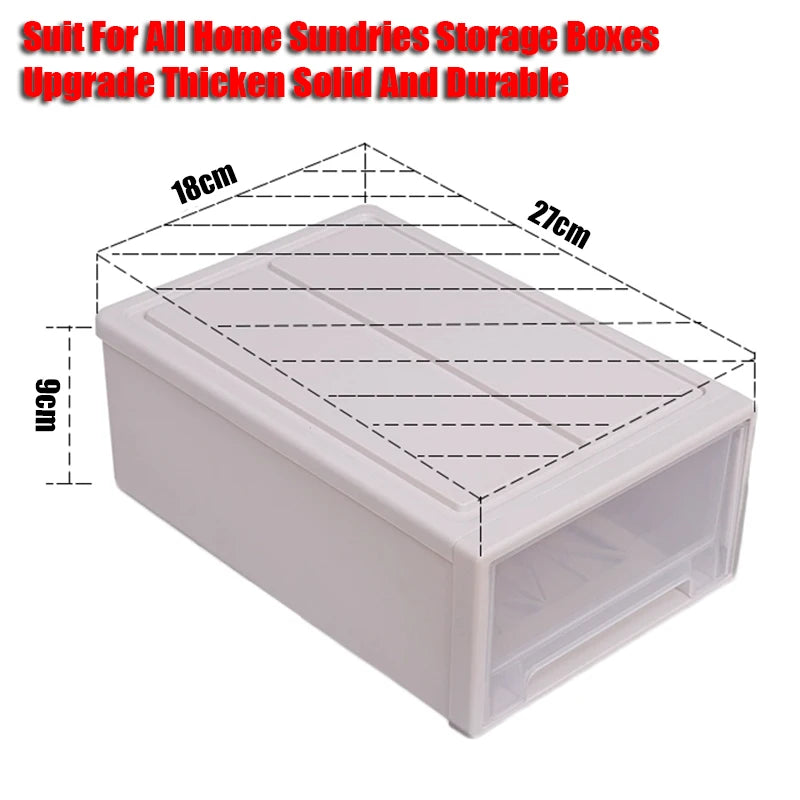 Stackable Quilt Storage Drawer Organizer Plastic Box For Wardrobe Closet