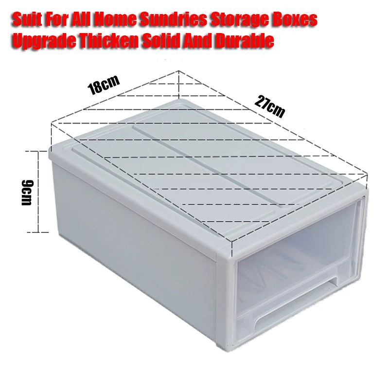 Stackable Quilt Storage Drawer Organizer Plastic Box For Wardrobe Closet