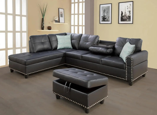 XMSJ L Shaped Sectional Sofa Couch Modern Living Room Set
