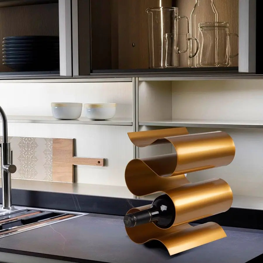 Rack Countertop, Freestanding Creativity Modern Small Wine Holder, Tabletop Wine Stand for Kitchen Wine Bar Inside Cabinet, Pant