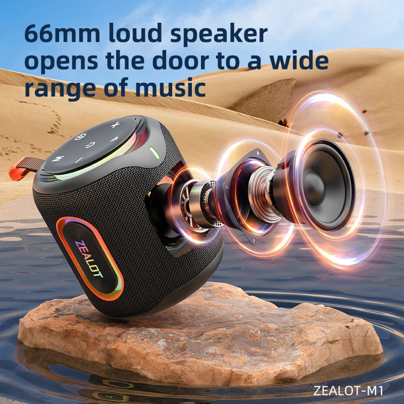 ZEALOT M1 Portable Bluetooth Speaker With Enhanced Bass