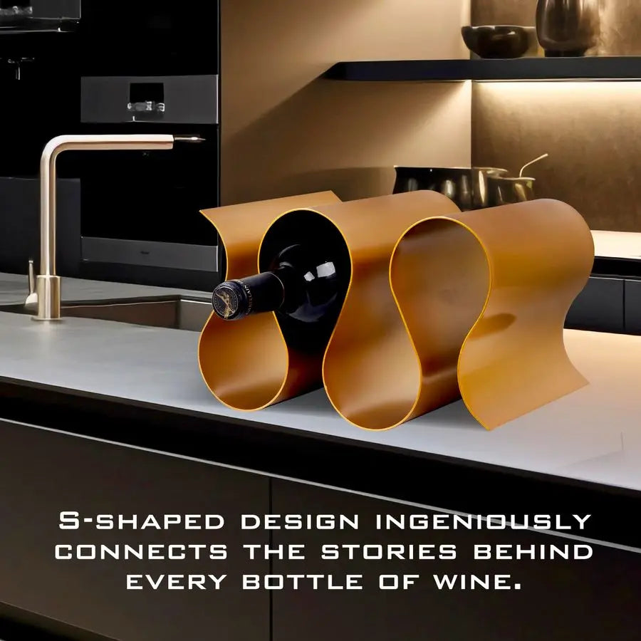 Rack Countertop, Freestanding Creativity Modern Small Wine Holder, Tabletop Wine Stand for Kitchen Wine Bar Inside Cabinet, Pant