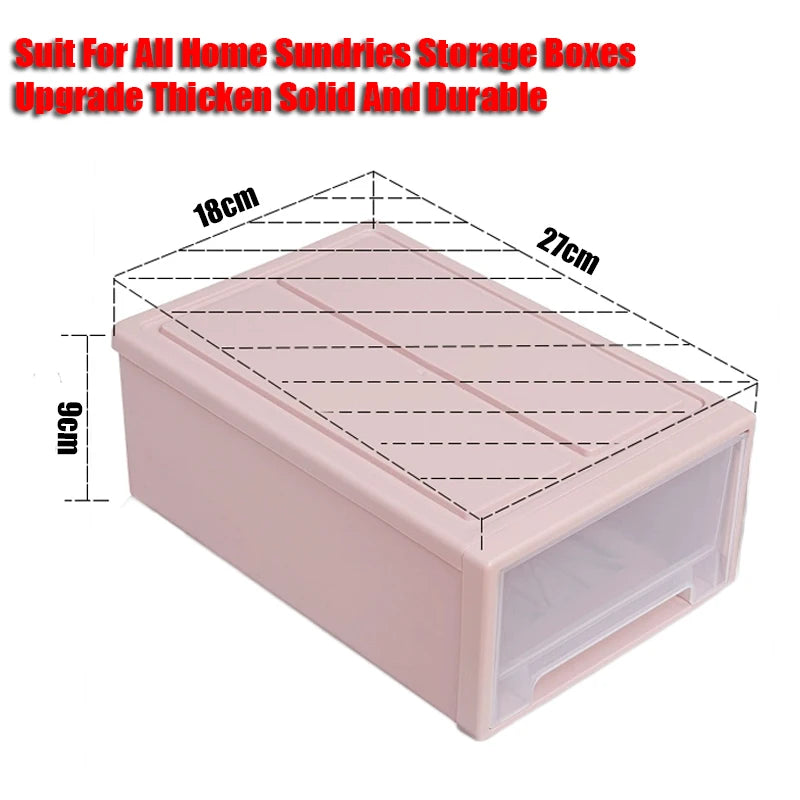 Stackable Quilt Storage Drawer Organizer Plastic Box For Wardrobe Closet