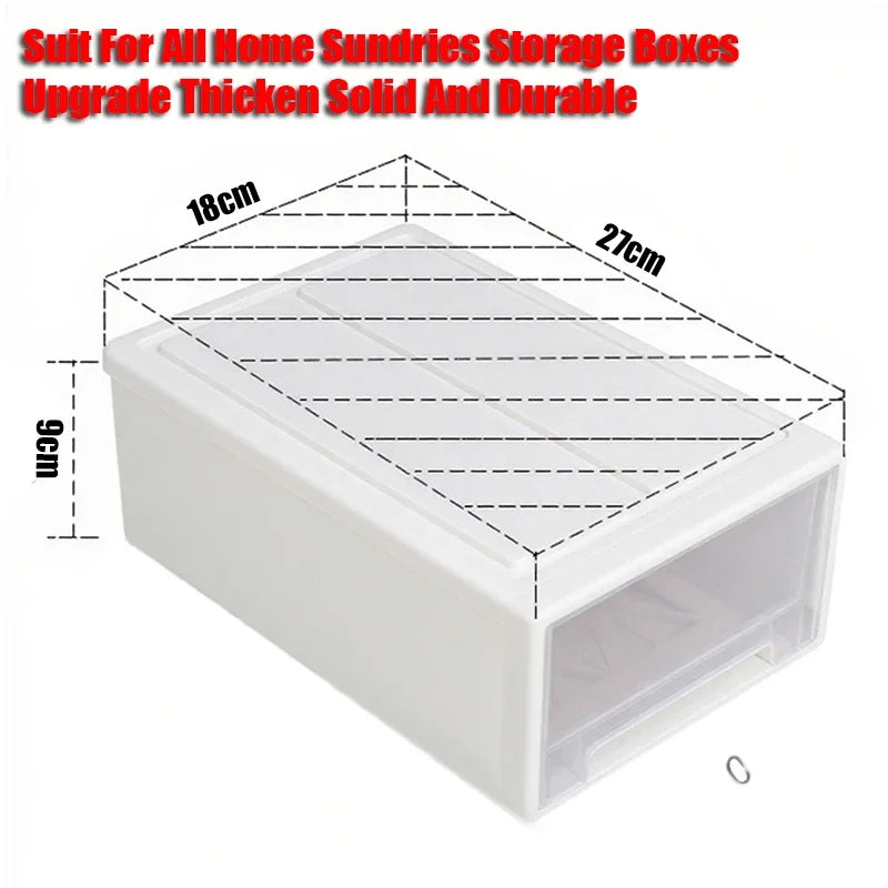 Stackable Quilt Storage Drawer Organizer Plastic Box For Wardrobe Closet