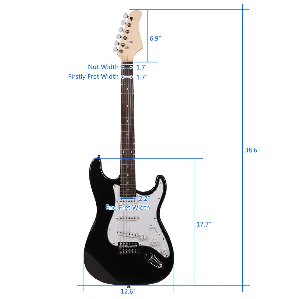 Rosewood Fingerboard Electric Guitar for Beginners